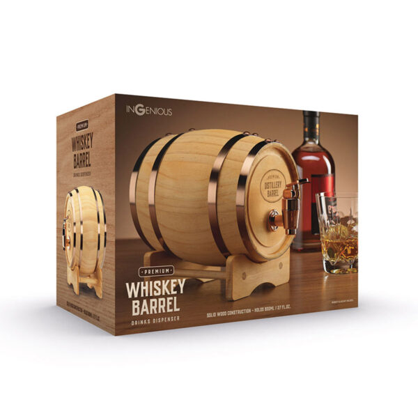 Wooden keg whiskey barrel - image 3