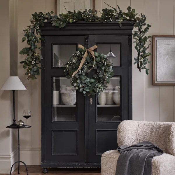250cm pre lit foraged winter garland - image 4