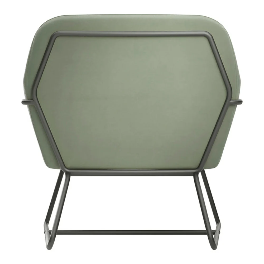 O&co theodore armchair in sage velvet & matte black O&co theodore armchair in sage velvet & matte black - image 4