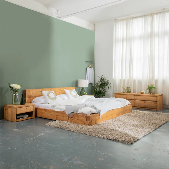Alternative view of Pandon Chunky Wooden Bed Frame