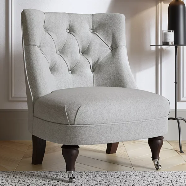 Richmond Wool Tub Chair -Soft Grey