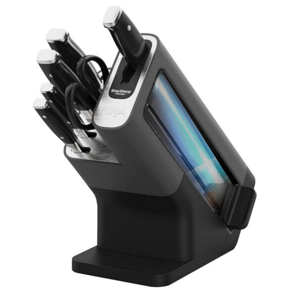 Ninja Foodi StaySharp Knife Block with Integrated Sharpener