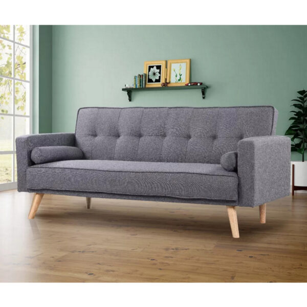 3 seater sofa bed - grey - image 3