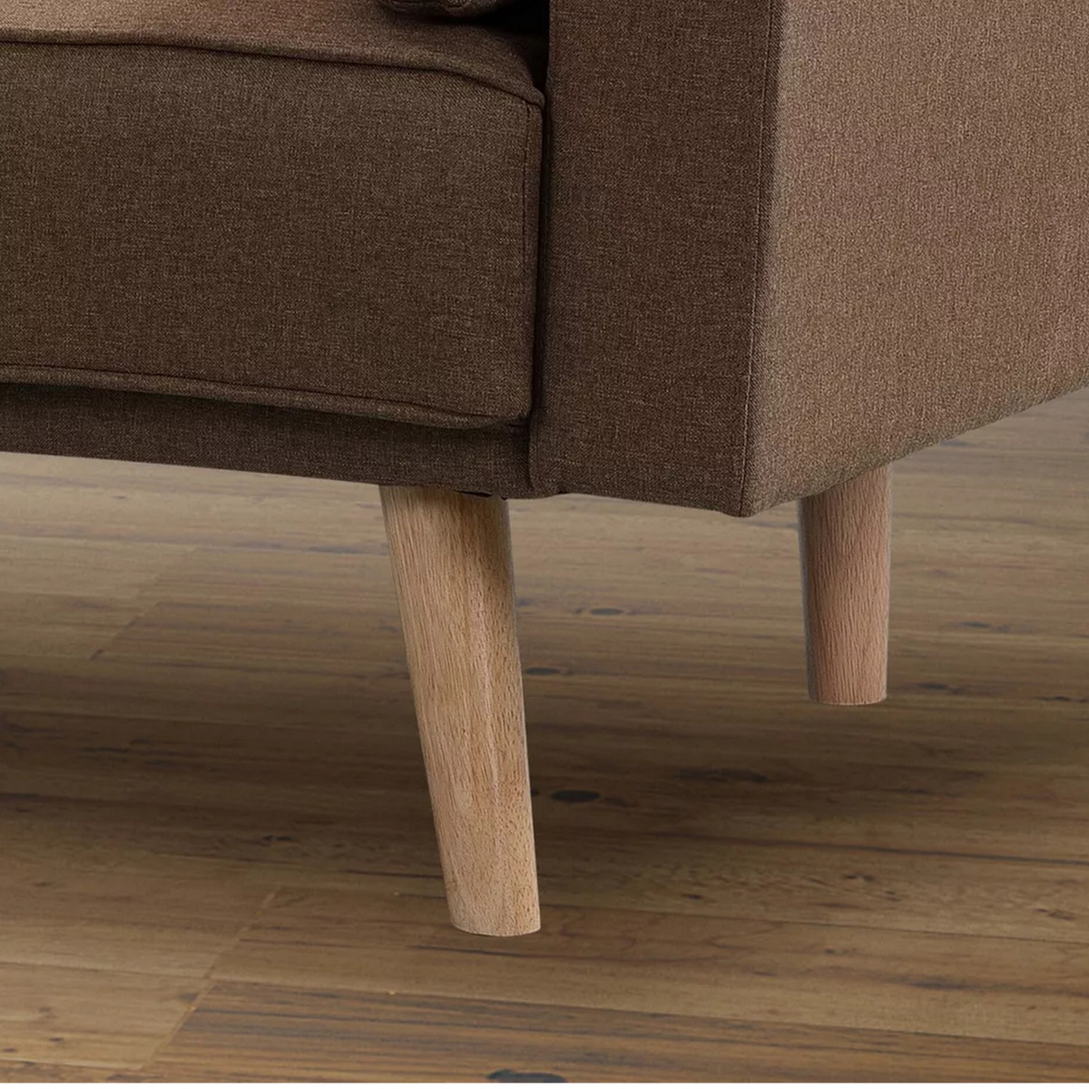 3 seater sofa bed - coffee 3 seater sofa bed - coffee - image 4