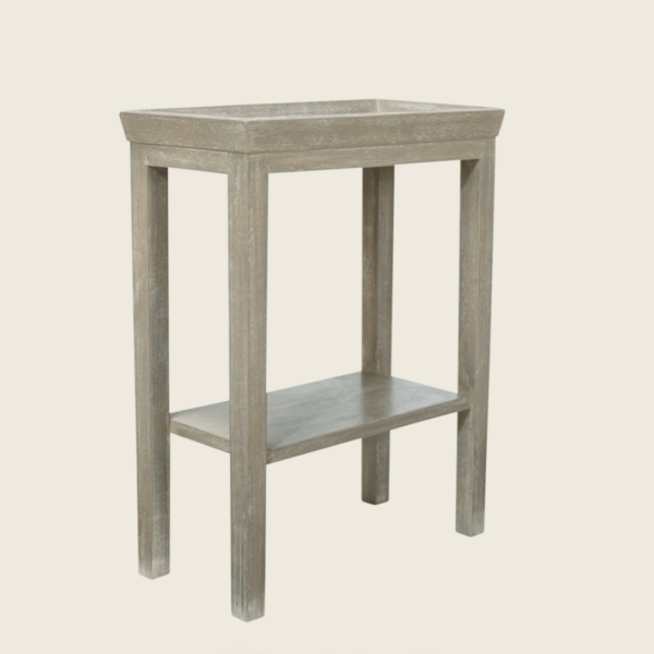 Gustavian Sofa Side Table – Silver Birch