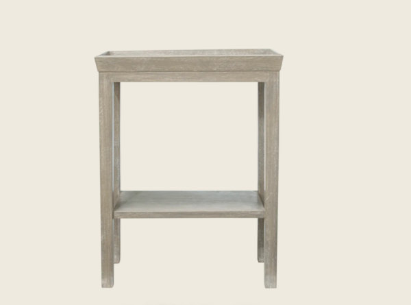Gustavian sofa side table – silver birch - image 2