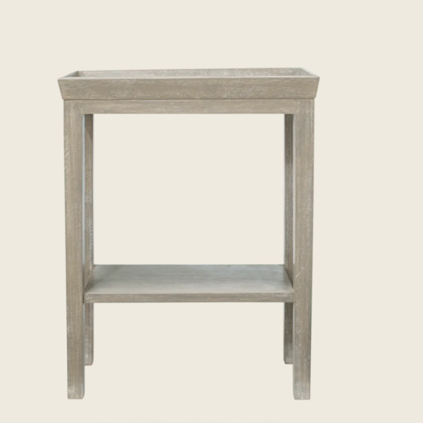 Alternative view of Gustavian Sofa Side Table – Silver Birch
