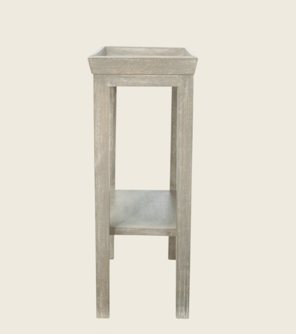 Gustavian sofa side table – silver birch - image 3