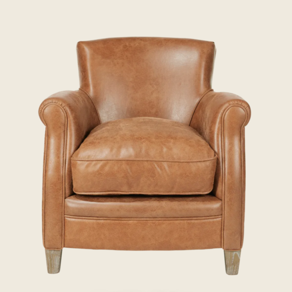 Berstone Armchair - Aged Tobacco Leather