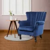 Blue Velvet Wingback Armchair