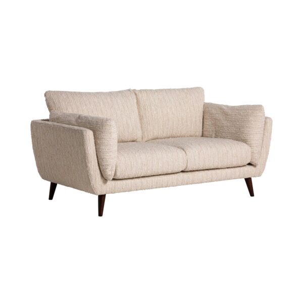 Malmo  cream textured fabric 2 seater sofa - image 3
