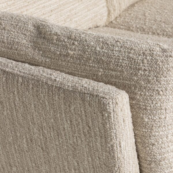 Malmo  cream textured fabric 2 seater sofa - image 4