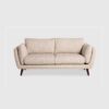 Malmo  Cream Textured Fabric 2 Seater Sofa