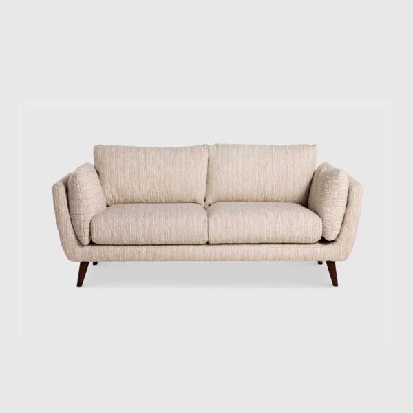 Malmo  Cream Textured Fabric 2 Seater Sofa