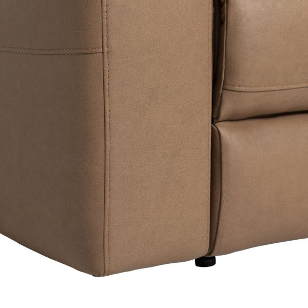 Clark  brown leather reclining armchair - image 6