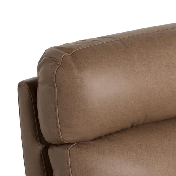Clark  brown leather reclining armchair - image 3
