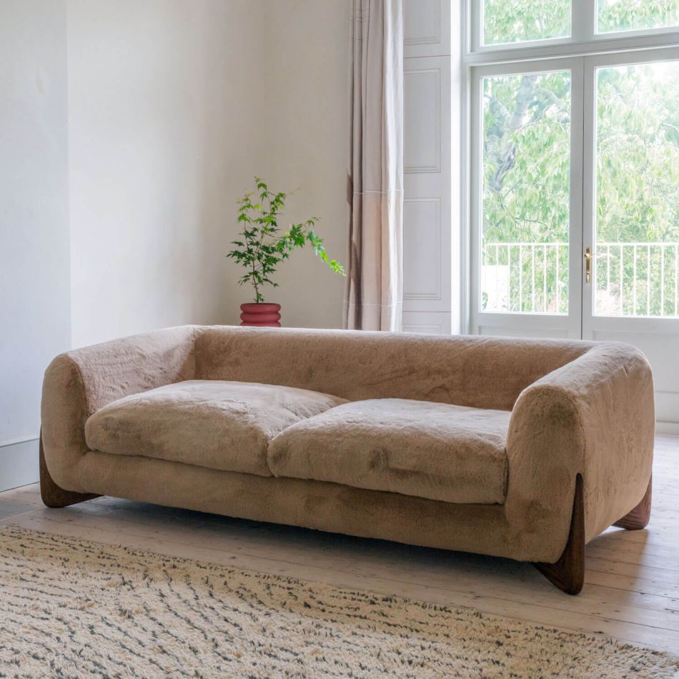 Alba faux sheepskin three seater sofa Alba faux sheepskin three seater sofa