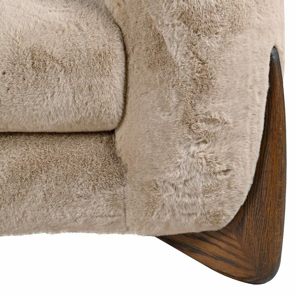 Alba faux sheepskin three seater sofa Alba faux sheepskin three seater sofa - image 4