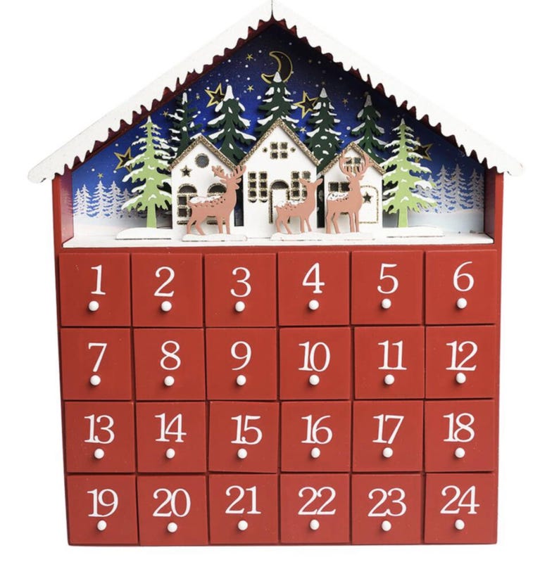 Personalised wooden light up advent calendar Personalised wooden light up advent calendar - image 2
