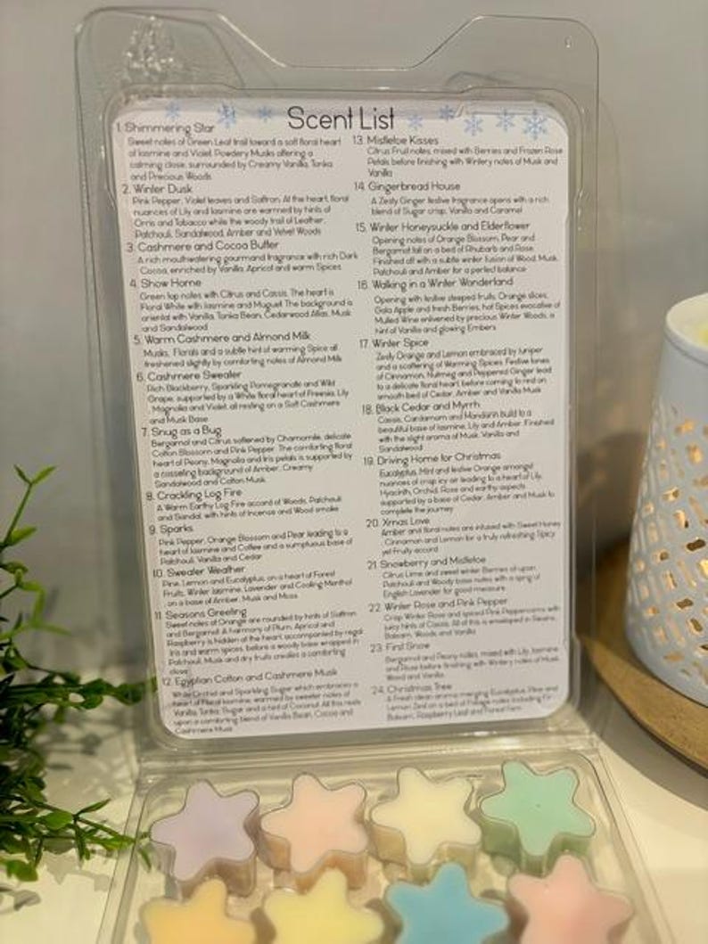 Christmas wax melt advent calendar, 24 wax melts Christmas wax melt advent calendar, 24 wax melts - image 3