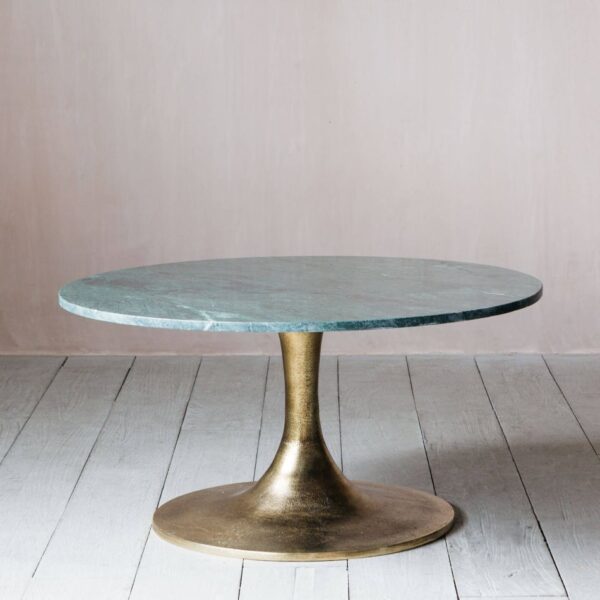 Alternative view of Ayla Green Marble Coffee Table