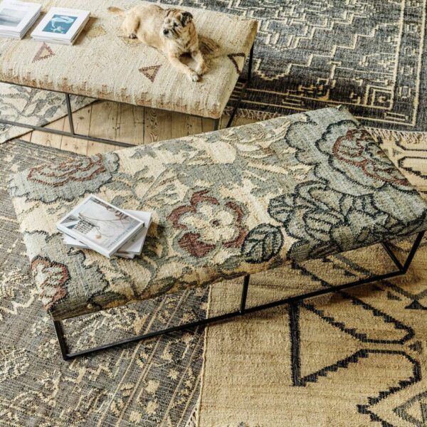 Bryndis floral jute coffee table