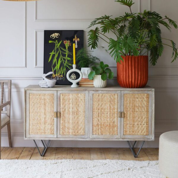 Etienne Four Door Scandi Sideboard