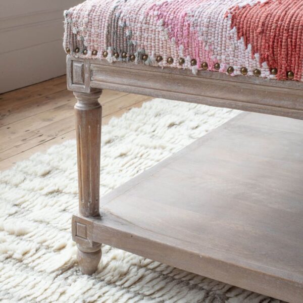 Chindi rag rug coffee table - image 5