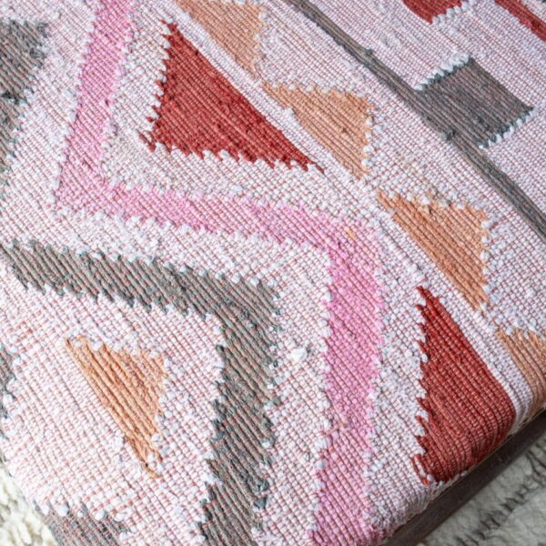 Chindi rag rug coffee table - image 4