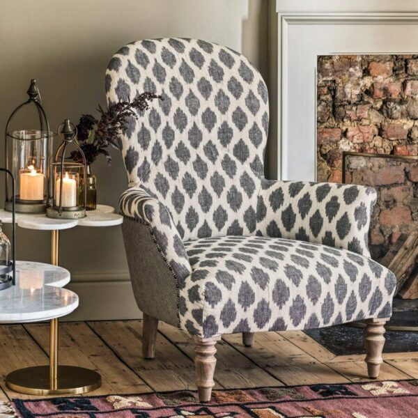 Louise Ikat Grand Armchair