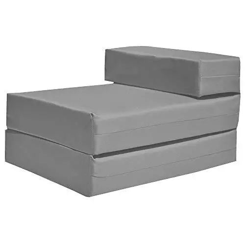 Chair Bed Grey Single Futon