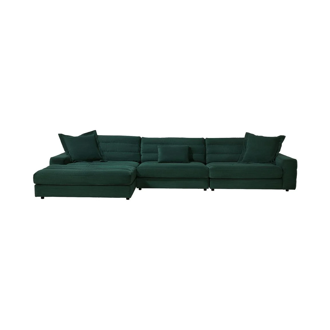 Twain large corduroy left chaise corner sofa with scatters Twain  large corduroy left chaise corner sofa with scatters - image 3
