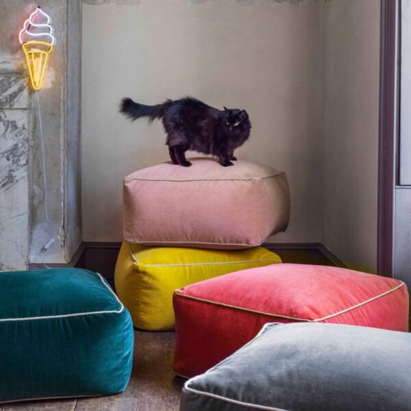 Soft Velvet Pouffes - Various Colours