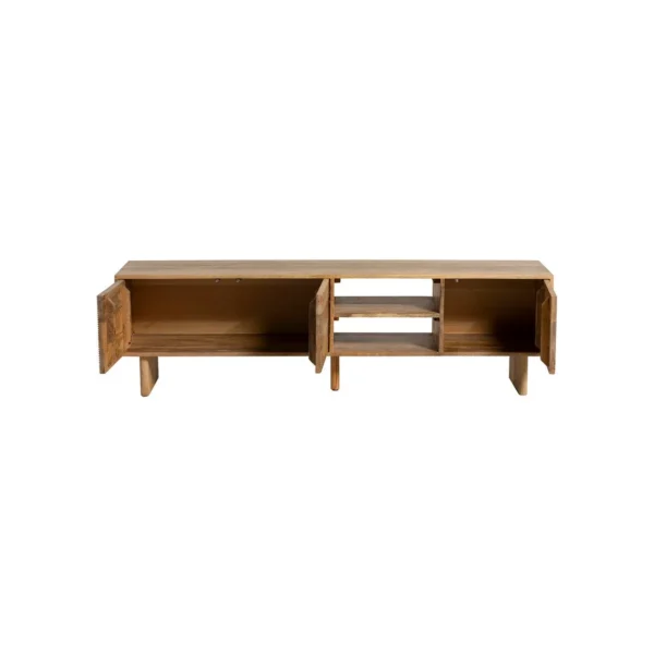 Zuberi  Natural Wood Patterned TV Unit, 175cm