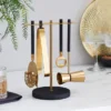 Gold and Black Bar and Cocktail Tool Set