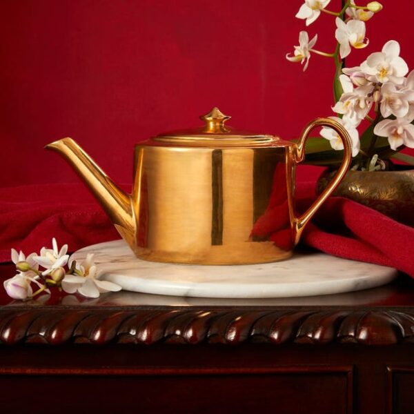 Fortnum's luxury gold teapot