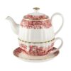 Spode 1770 Italian Tea for One, Cranberry