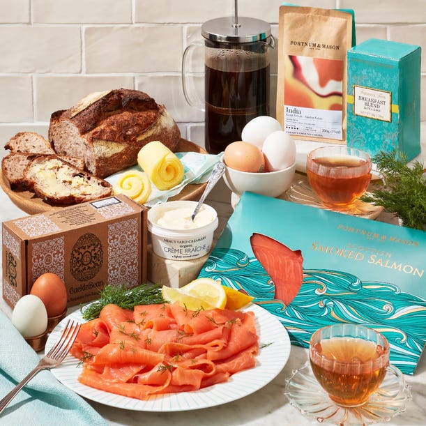The smoked salmon breakfast box The smoked salmon breakfast box