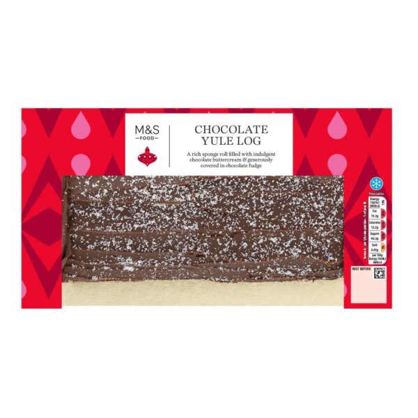 a package of chocolate yule log