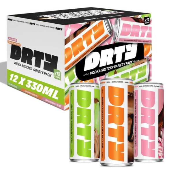 DRTY Vodka Seltzer Mixed Pack