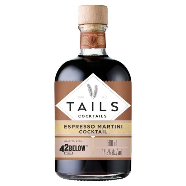 Tails Cocktails 42 Below Vodka Espresso Martini Premixed Cocktail