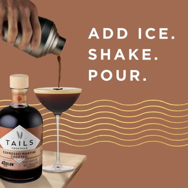 Tails cocktails 42 below vodka espresso martini premixed cocktail - image 3