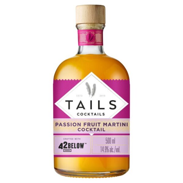 Tails Cocktails 42 Below Vodka Passionfruit Martini Premixed Cocktail