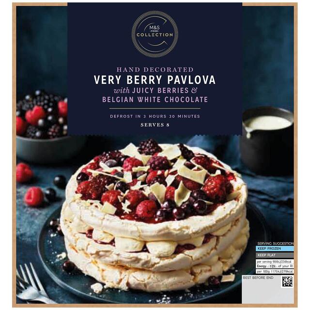 M&s collection very berry pavlova frozen M&s collection very berry pavlova frozen