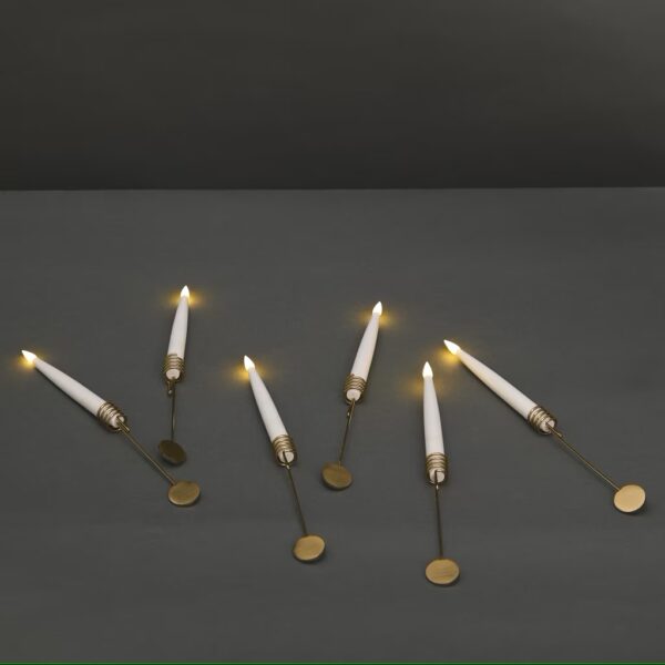 6pk led light up christmas tree candles - image 3