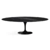 Knoll Saarinen 244cm Oval Marble Dining Table - Black