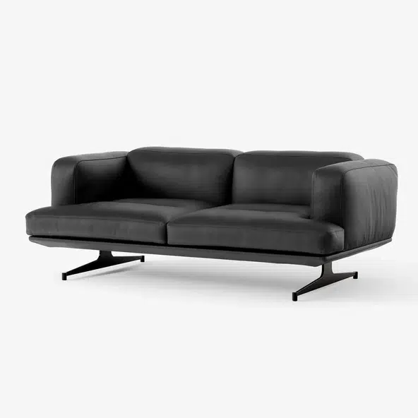 &Tradition AV22 Inland 2-Seater Sofa - Black