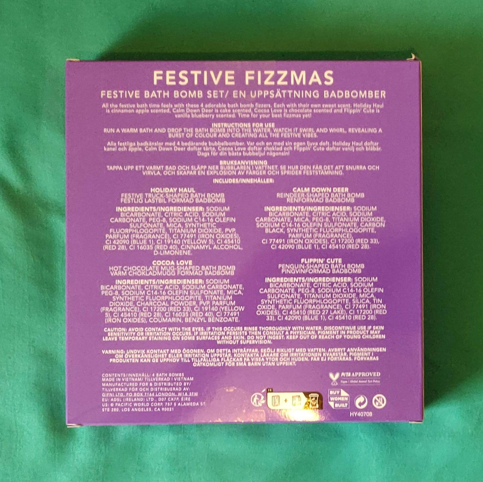 Holler & glow festive fizzmas bath bombs 4pcs Holler & glow festive fizzmas bath bombs 4pcs - image 3