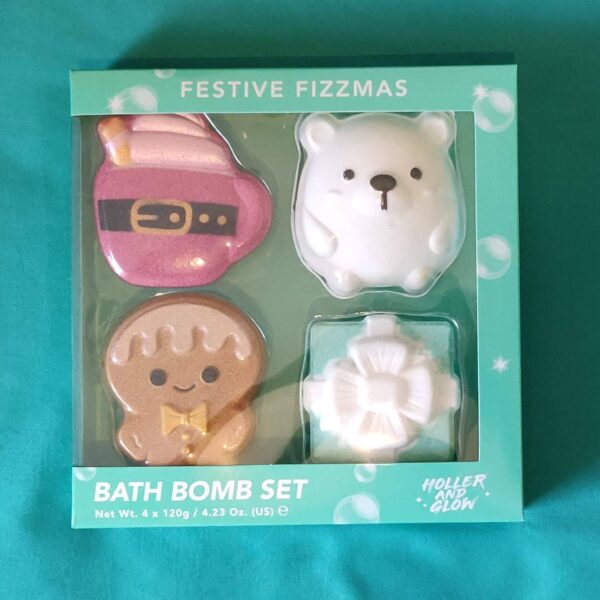 Holler & Glow Festive Fizzmas Bath Bombs 4pcs