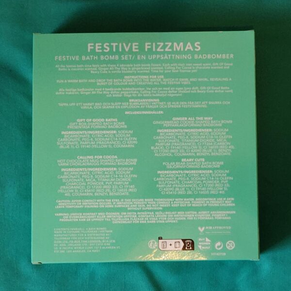 Holler & glow festive fizzmas bath bombs 4pcs - image 3